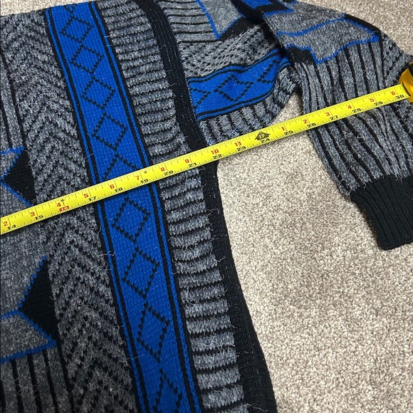 Vintage 90s Nino Foriero Patterned Knit Sweater - Picture 4 of 5